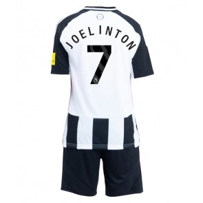 Billiga Newcastle United Joelinton #7 Hemmatröja Barn 2024-25 Kortärmad (+ Korta byxor)